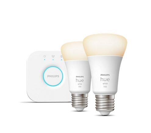 Starter Kit Philips Hue 2 x E27 - Branco