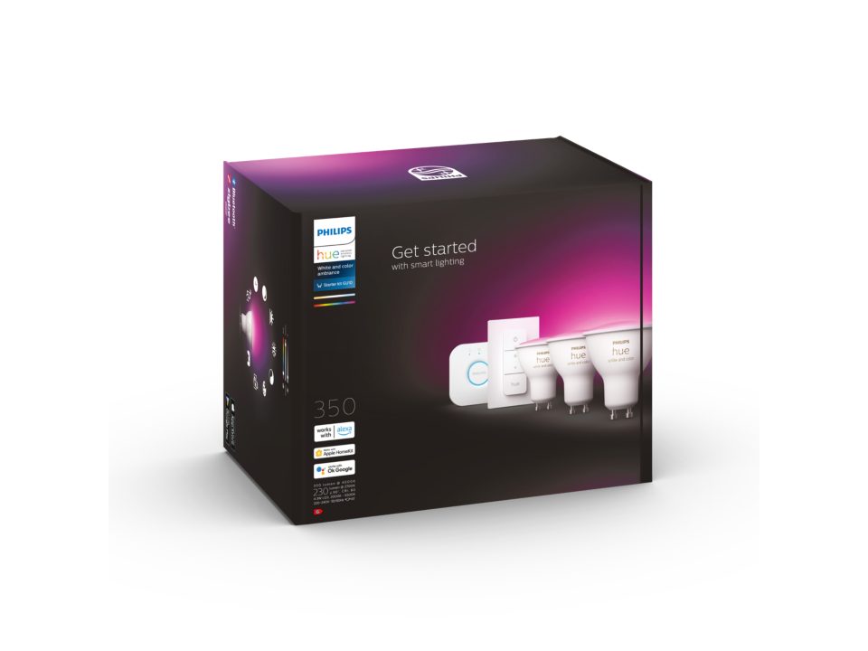 Kit Philips Hue 3xGU10 White & Color LED