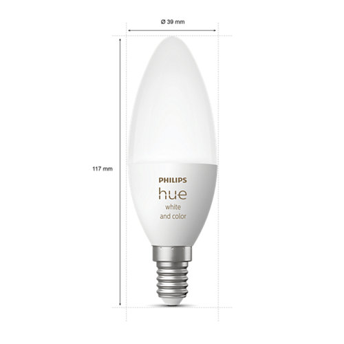 Lâmpada Philips Hue E14 White & Color