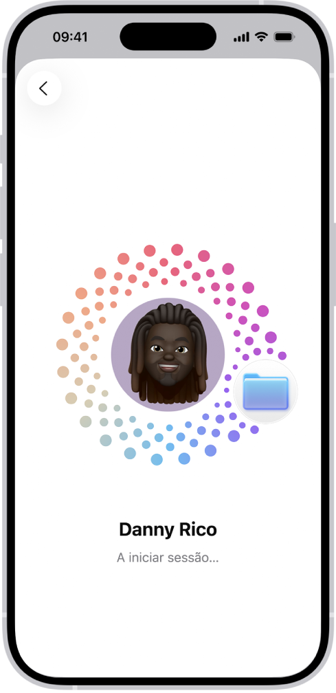 Iniciar sessão na conta Apple