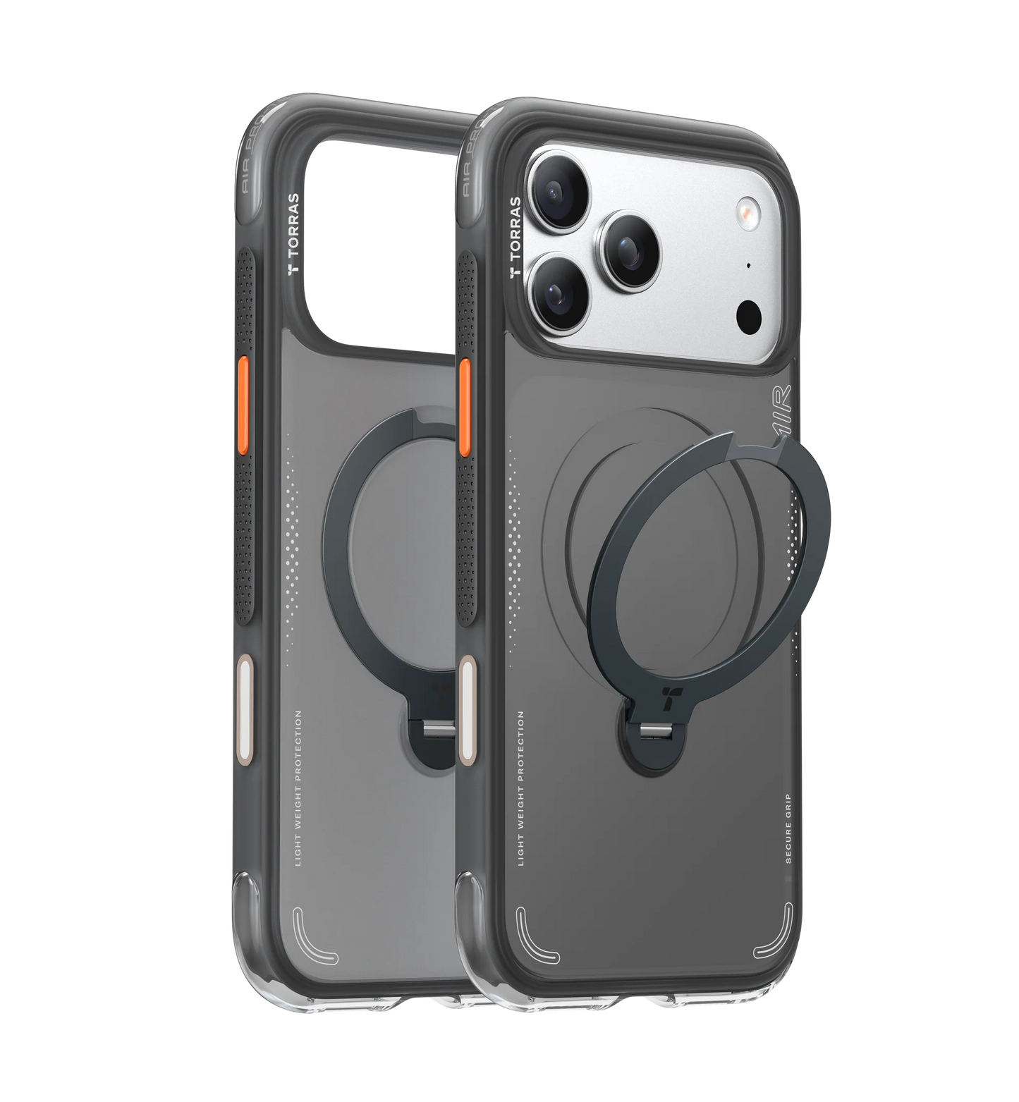 Capa Torras Ostand O3 Air iPhone 17 Pro Shadow Black