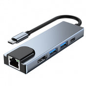 Adaptador Tech-Protect V3-HUB 5 Em 1 Cinza