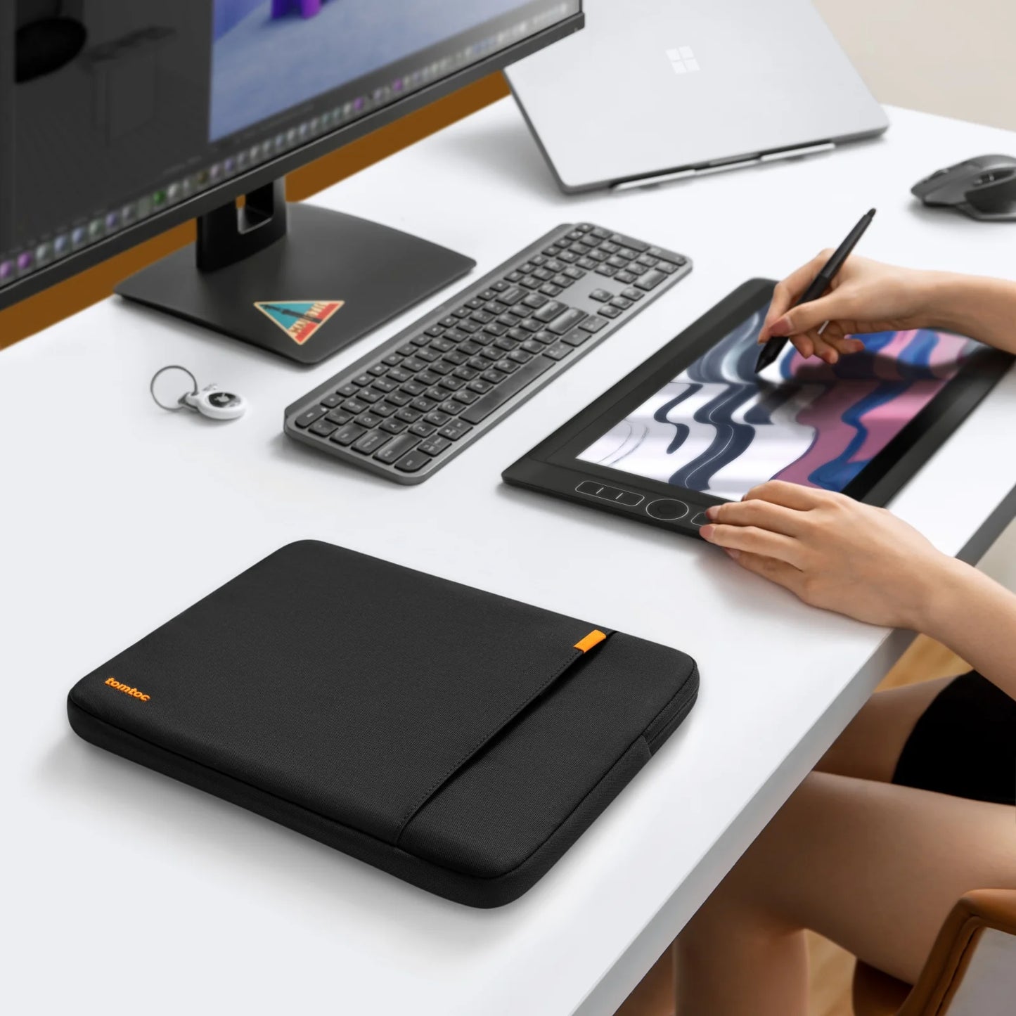 Sleeve Tomtoc 360 Protective for 13 Inch MacBook Black