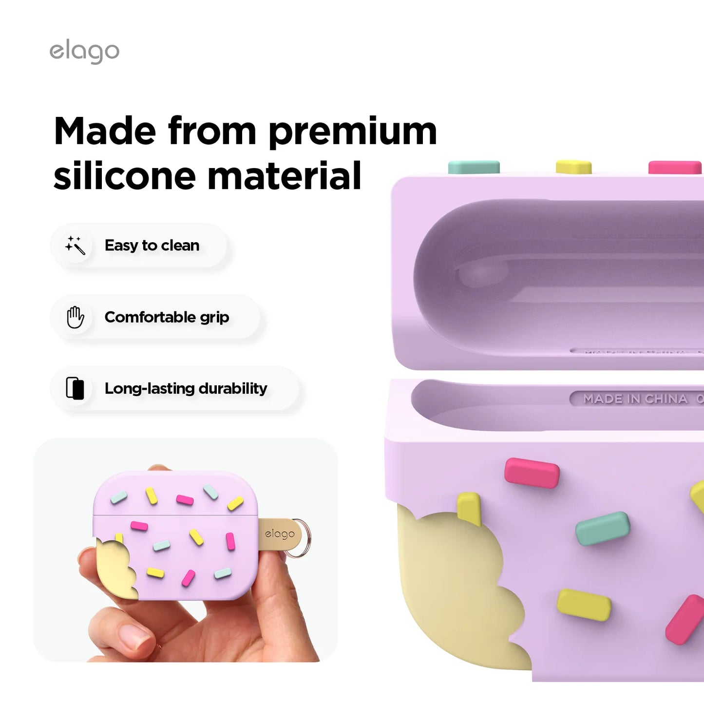 Capa Elago AirPods Pro 3 Ice Cream Rosa