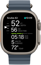 Ecrã de mergulho do Apple Watch Ultra 3
