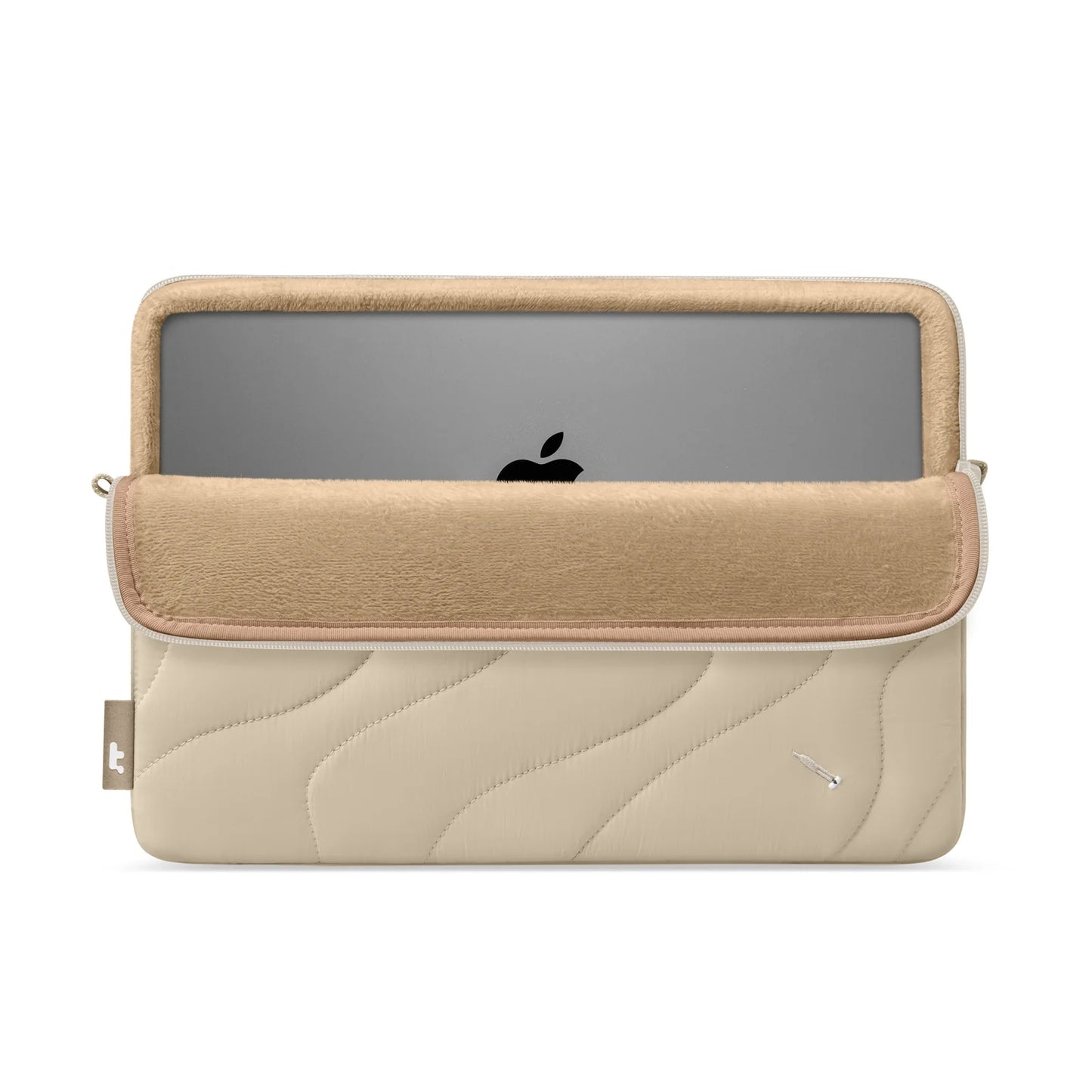 Sleeve Tomtoc Terra-A27 Puffy Laptop 16 Inch MacBook Natural Sand