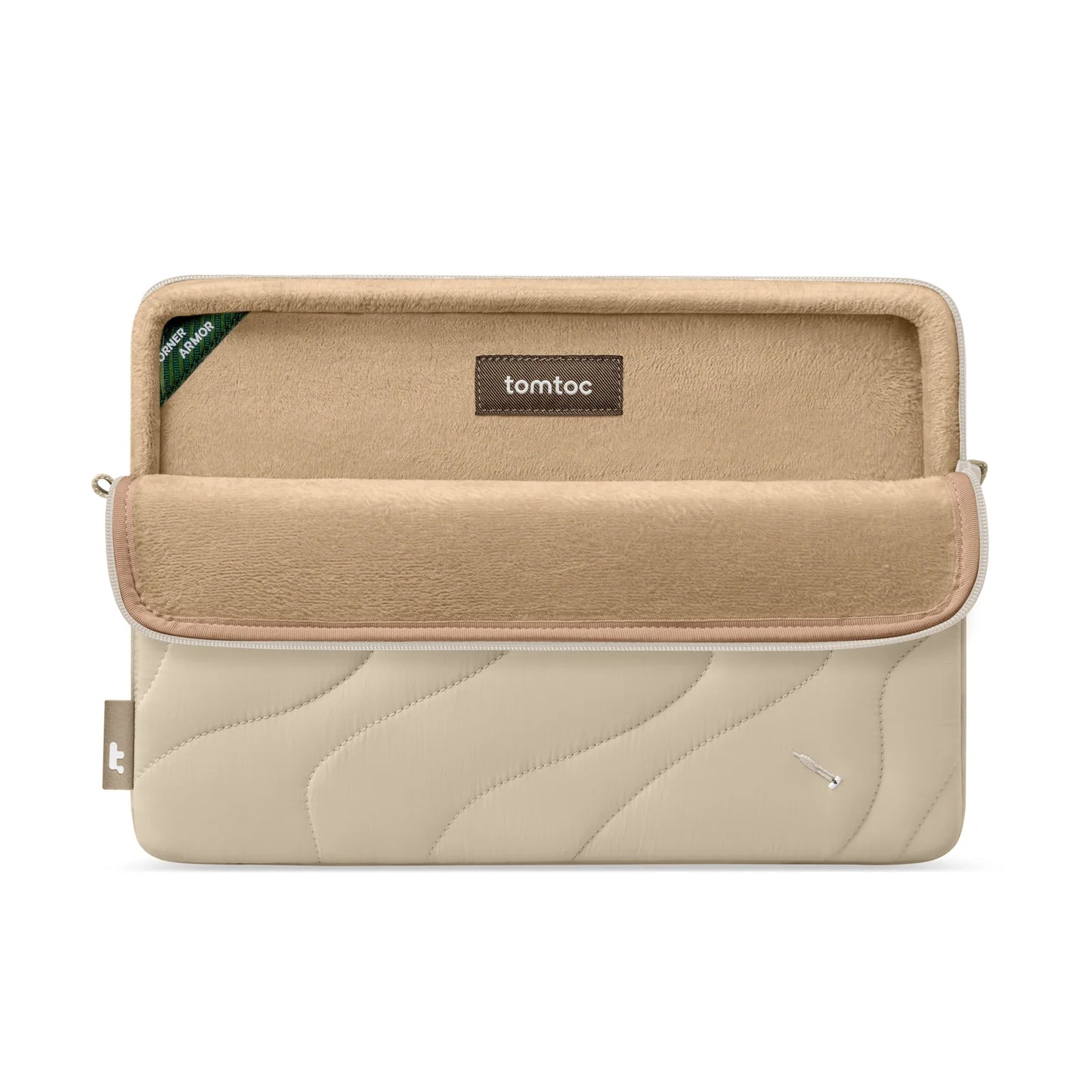 Sleeve Tomtoc Terra-A27 Puffy Laptop 15 Inch MacBook Natural Sand