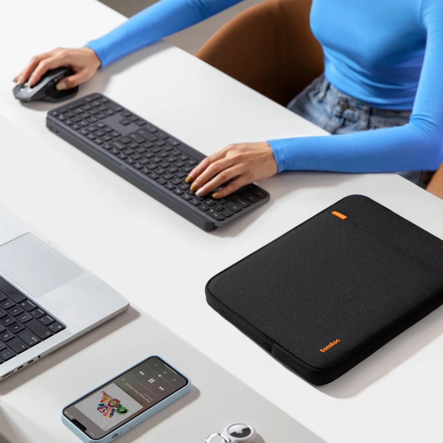 Sleeve Tomtoc 360 Protective for 13 Inch MacBook Black