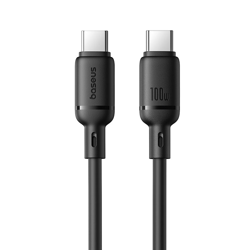 Baseus Cabo Silky Series Fast Charging Cable Type-C To Type-C 100W 1M Cluster Black