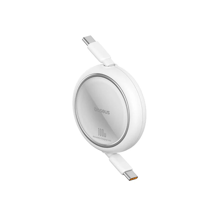 Cabo retrátil Baseus Free2Draw Mini USB-C – USB-C 100W 1m Moon White