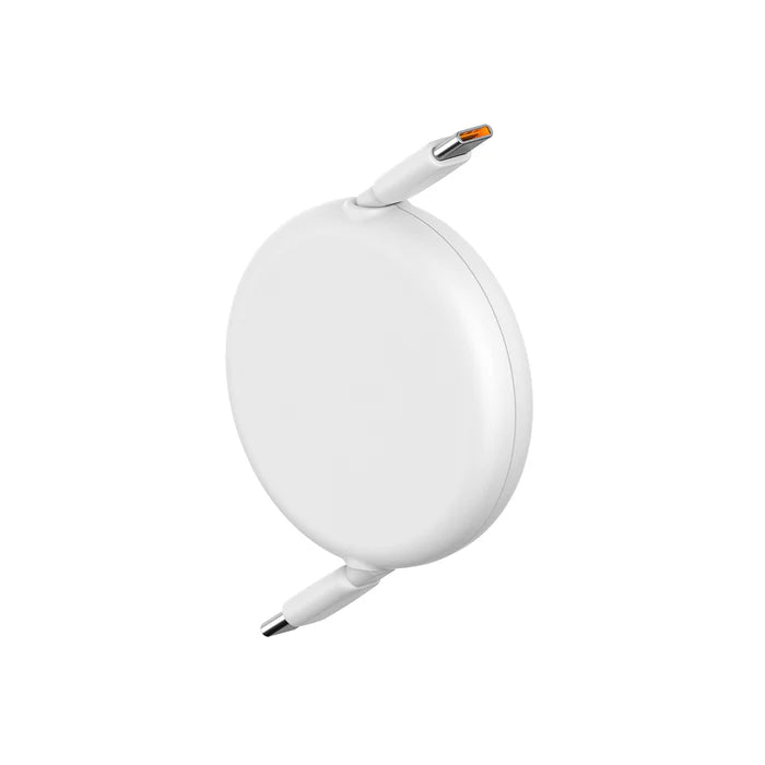 Cabo retrátil Baseus Free2Draw Mini USB-C – USB-C 100W 1m Moon White