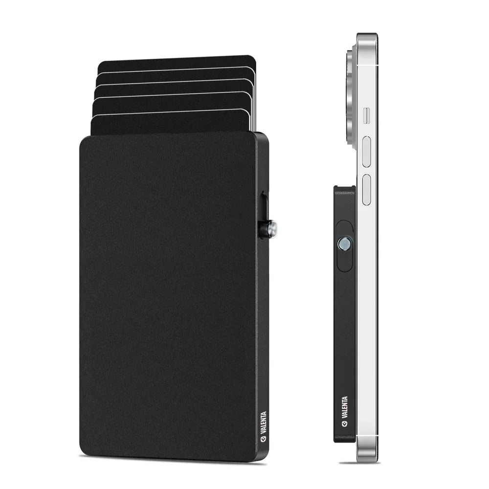 Cardprotector Valenta Aluminium MagSafe Black
