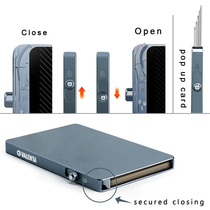 Cardprotector Valenta Aluminium MagSafe Cool Grey