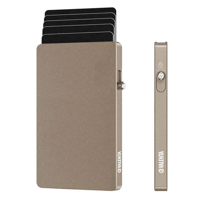 Cardprotector Valenta Aluminium MagSafe Titanium Natural