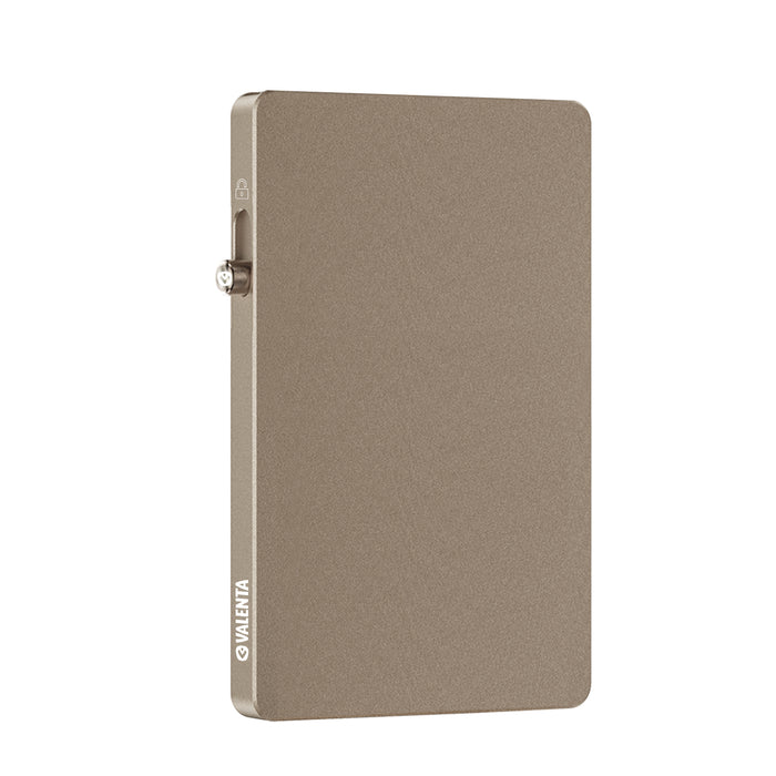 Cardprotector Valenta Aluminium MagSafe Titanium Natural