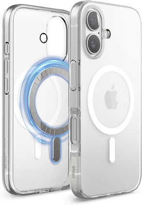 Magnetic Silicone Case iPhone 16 (Clear)