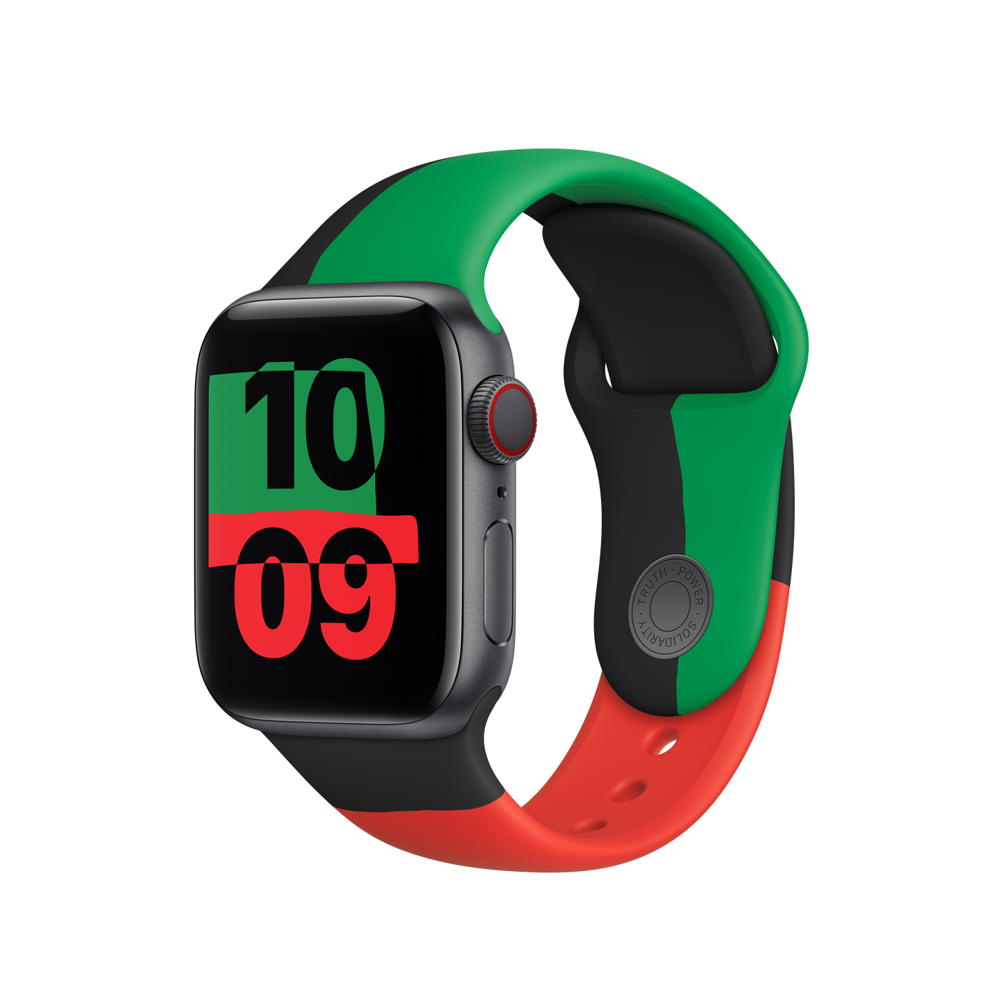 Bracelete desportiva Black Unity de 40 mm - S/M