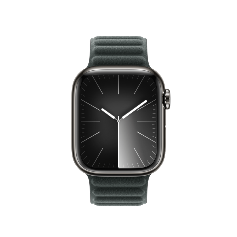 Bracelete de elos magnética verde perene de 41 mm - S/M