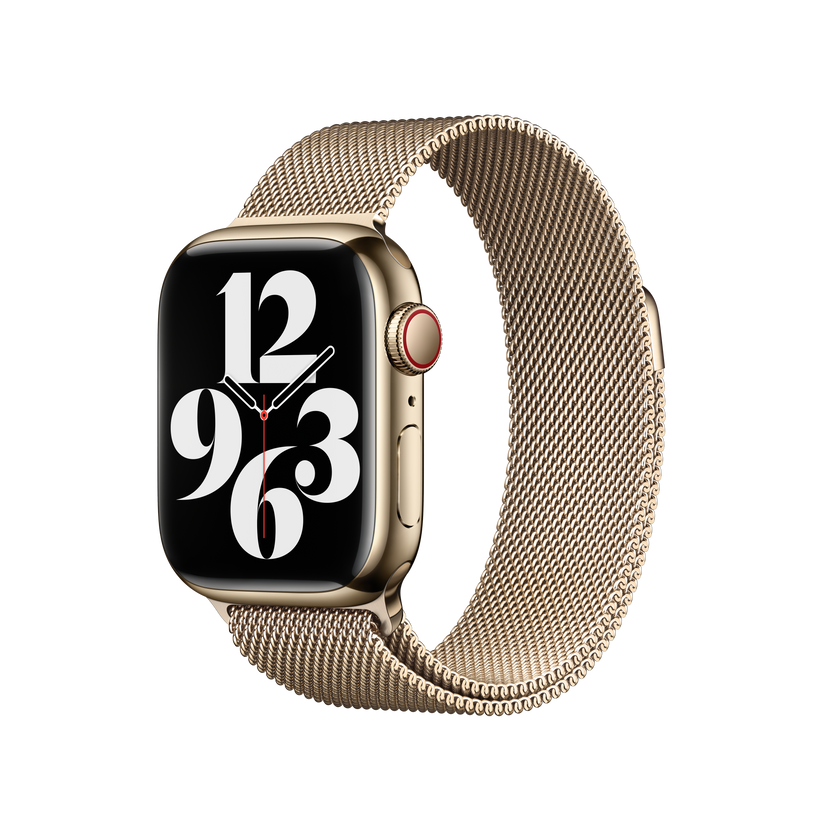 Loop milanesa dourada de 41 mm