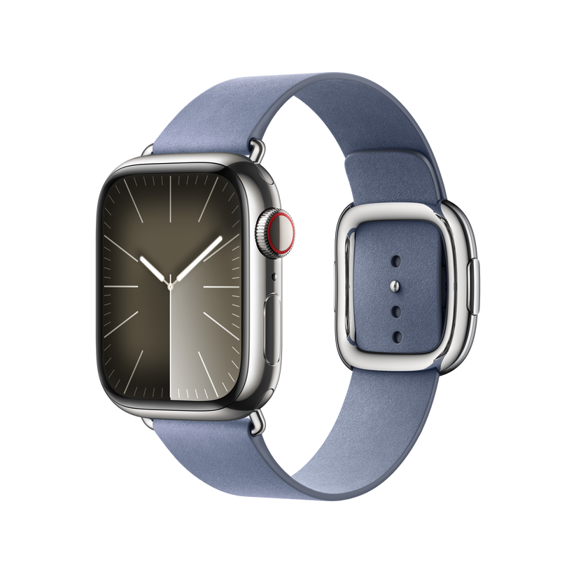 Bracelete azul lavanda com Fivela moderna de 41 mm - S