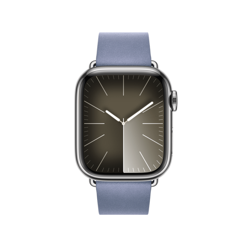 Bracelete azul lavanda com Fivela moderna de 41 mm - S