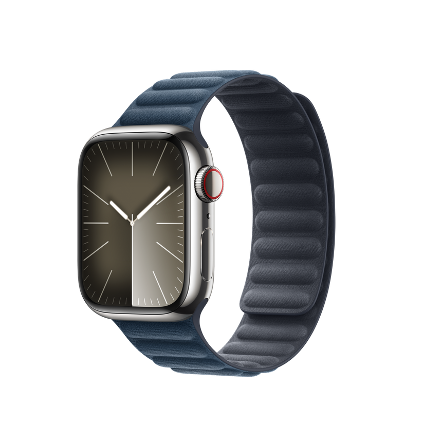 Bracelete de elos magnética azul Pacífico de 41 mm - S/M