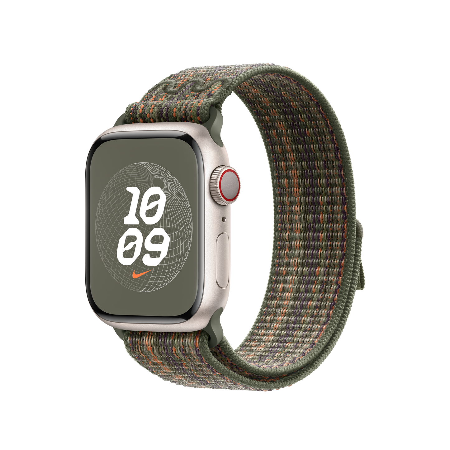 Loop desportiva Nike Sequoia/laranja de 41 mm