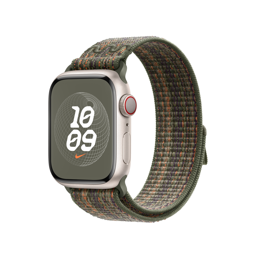 Loop desportiva Nike Sequoia/laranja de 41 mm