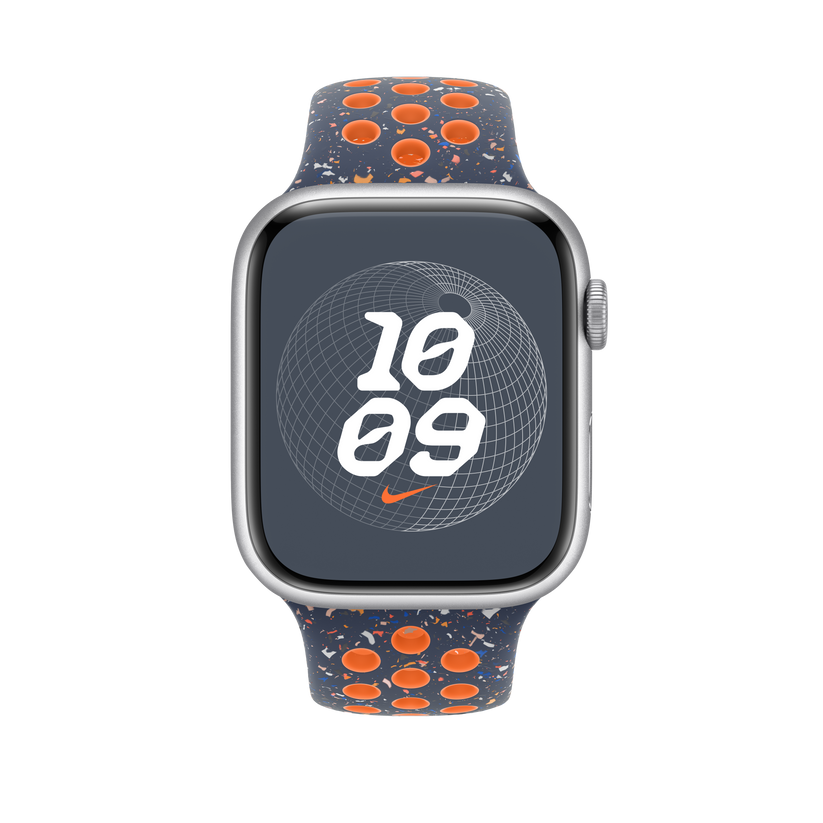 Bracelete desportiva Nike azul Flame de 45 mm - M/L