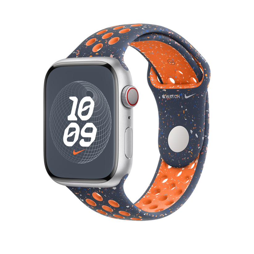 Bracelete desportiva Nike azul Flame de 45 mm - S/M