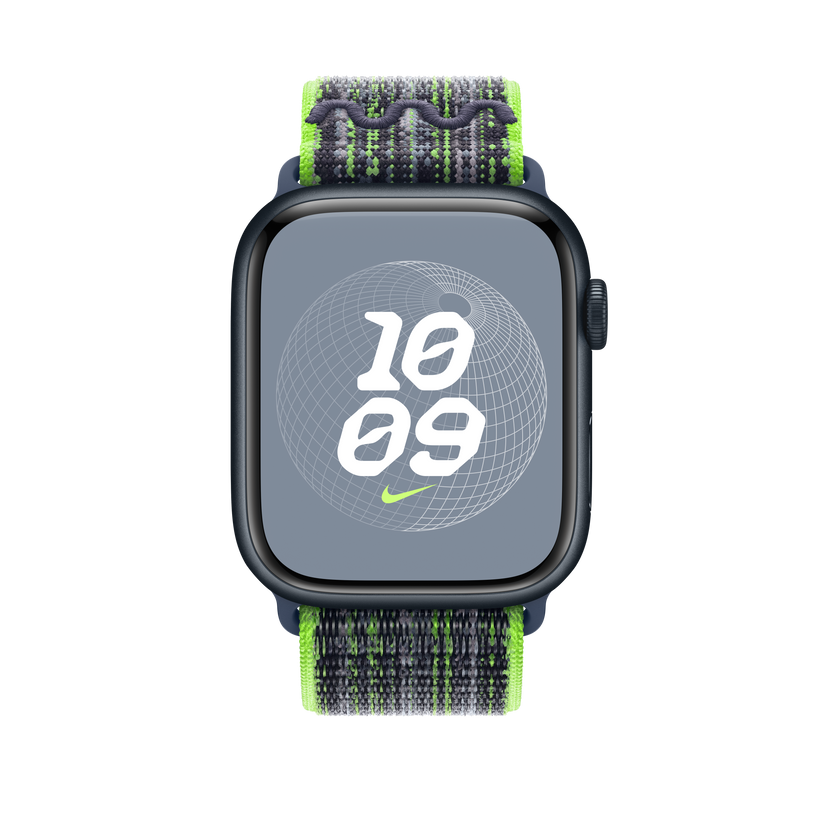 Loop desportiva Nike azul/verde Bright de 45 mm