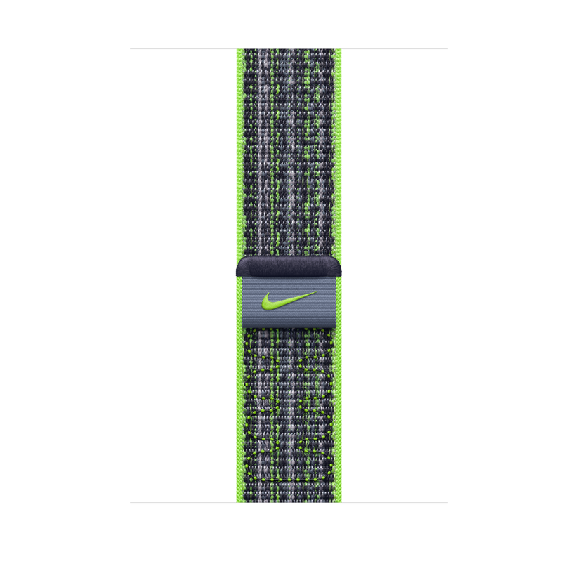 Loop desportiva Nike azul/verde Bright de 45 mm
