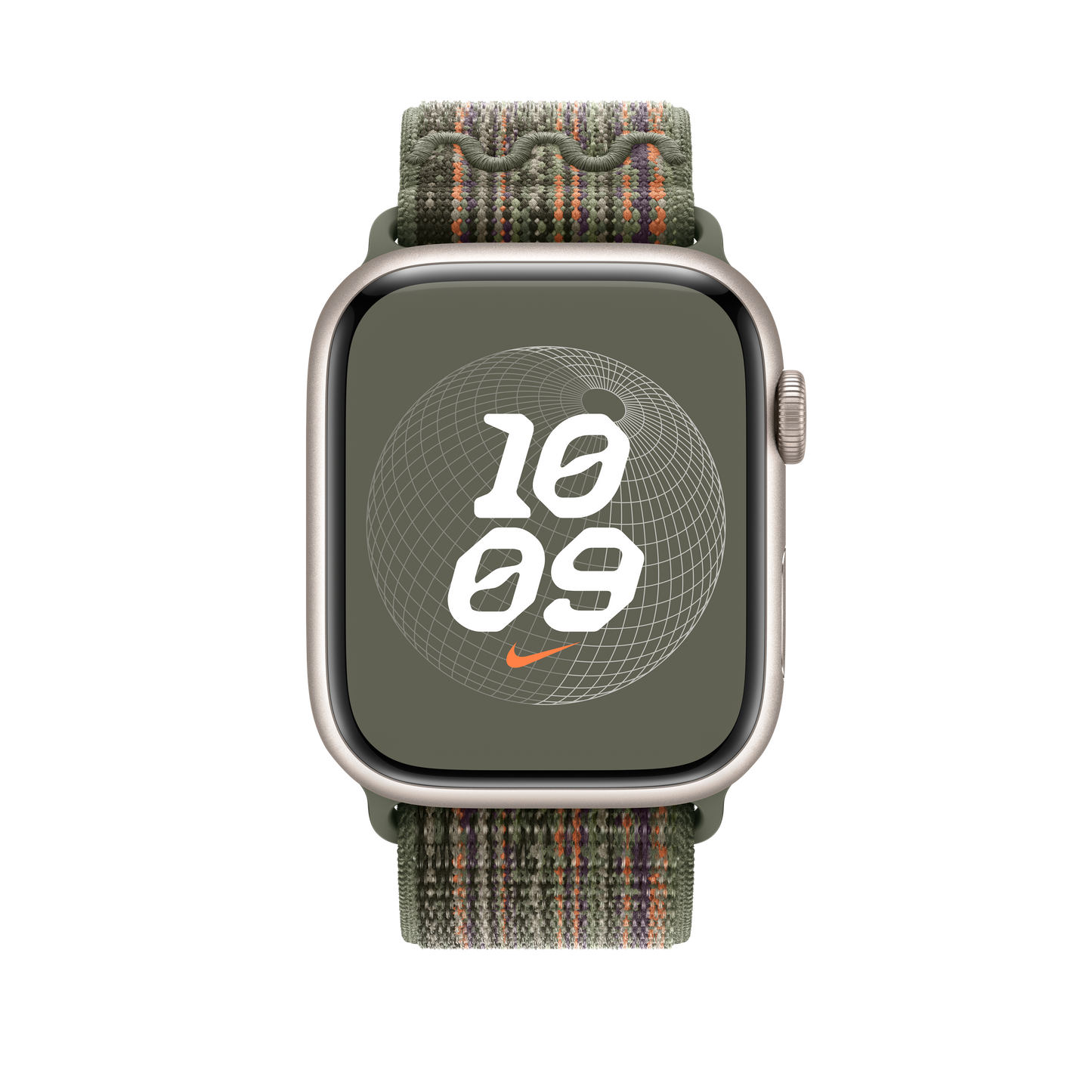 Loop desportiva Nike Sequoia/laranja de 45 mm