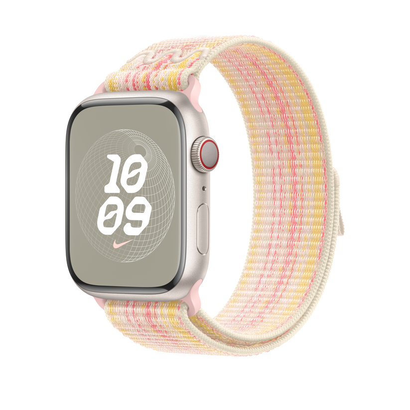 Loop desportiva Nike Starlight/rosa de 45 mm