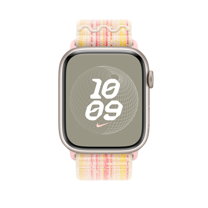 Loop desportiva Nike Starlight/rosa de 45 mm