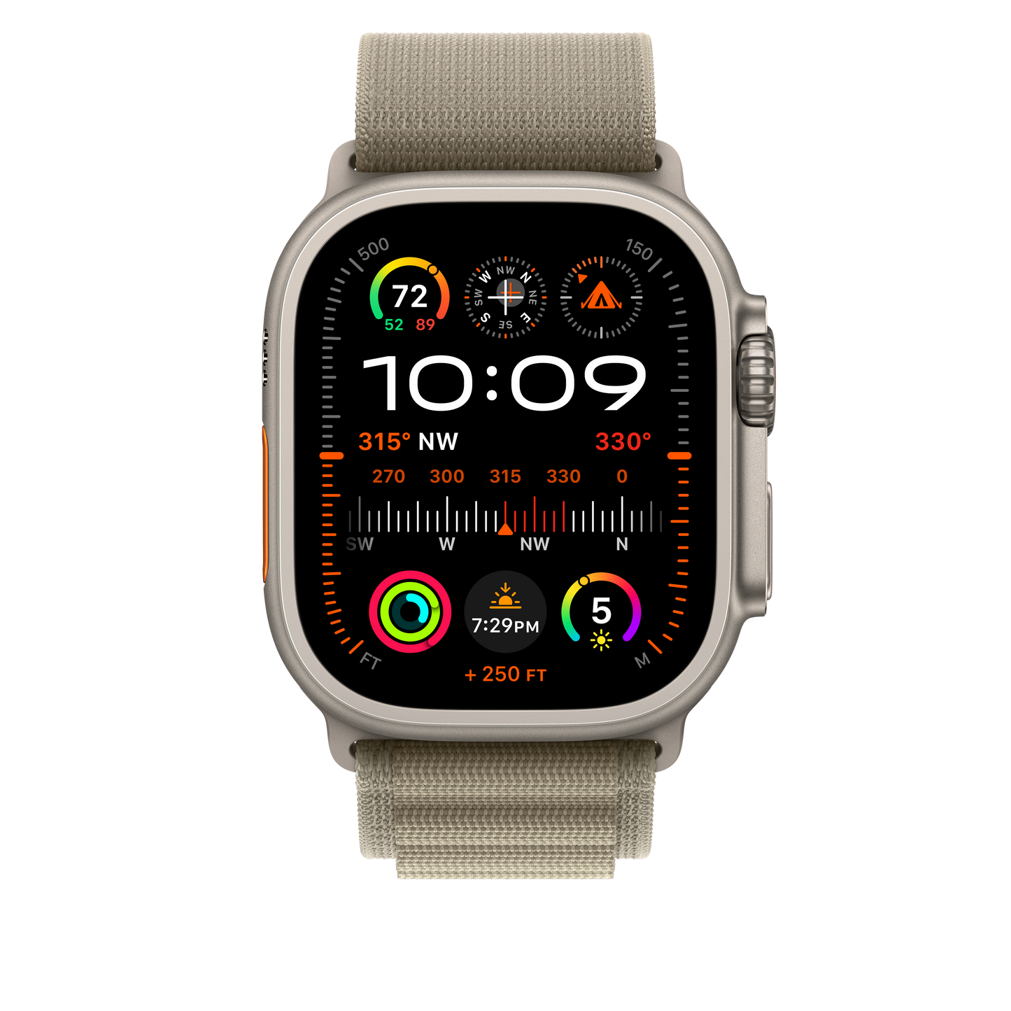 Loop Alpine azeitona de 49 mm - M
