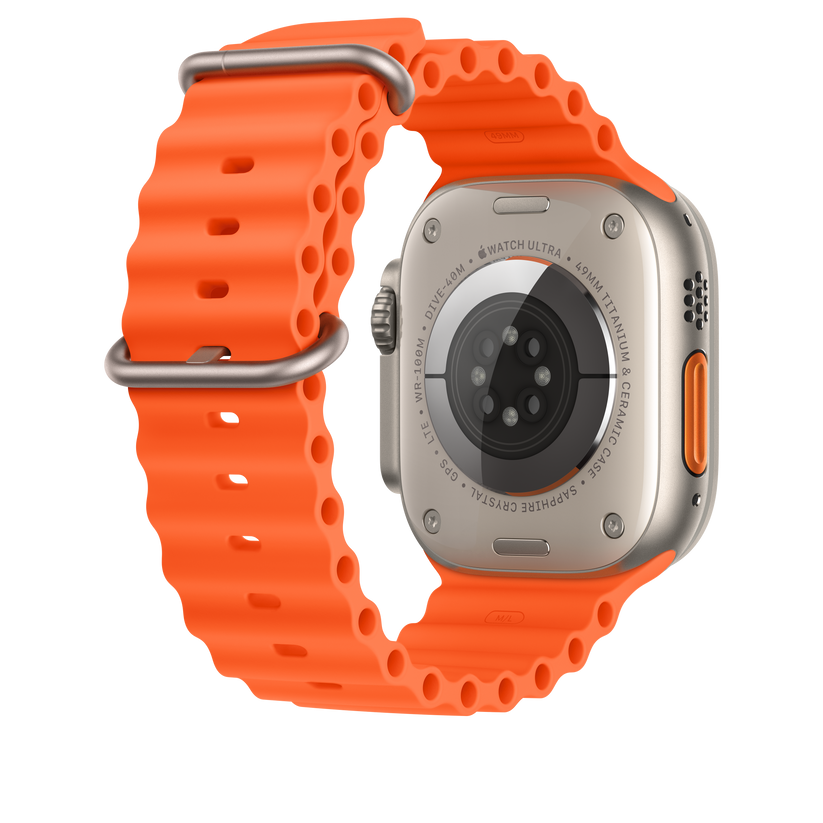 Bracelete Ocean laranja de 49 mm