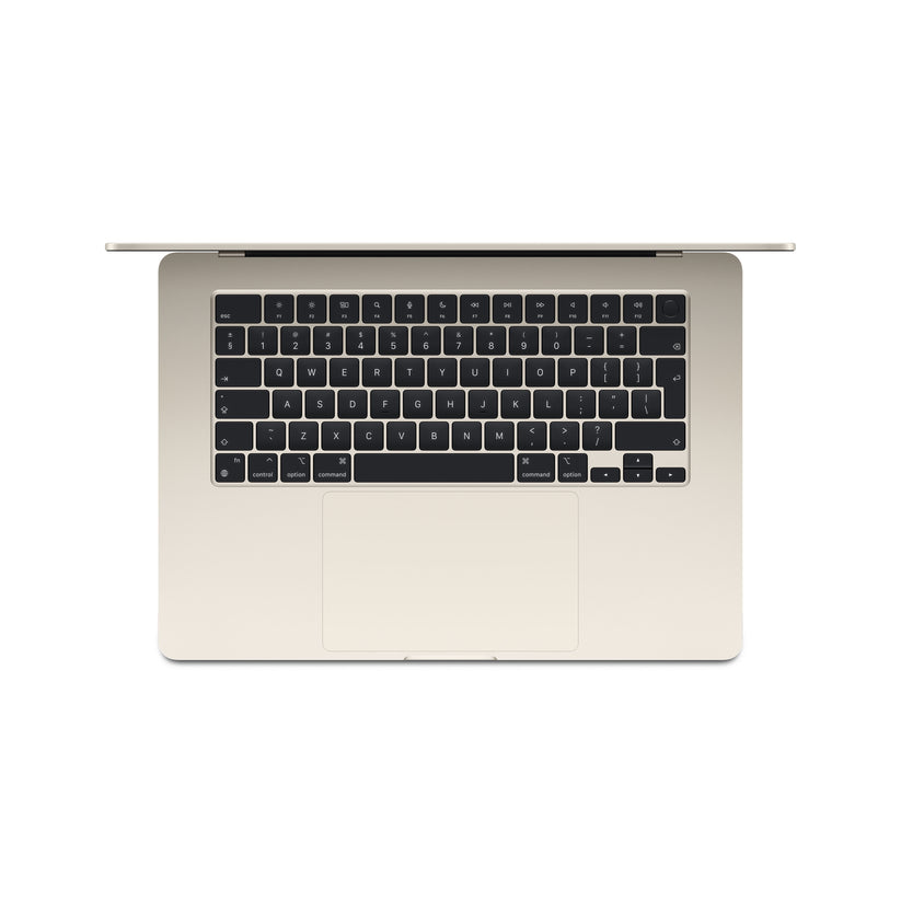 MacBook Air de 15 polegadas: Processador M3 da Apple com CPU 8-core e GPU 10-core, 512 GB SSD - Luz das estrelas