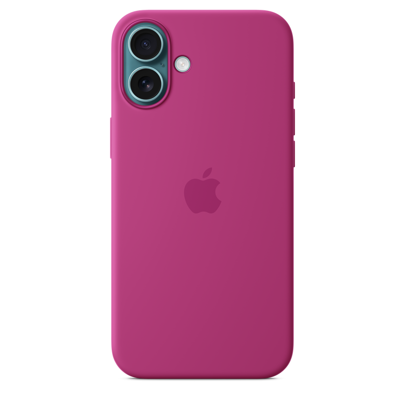 Capa em silicone com MagSafe para iPhone 16 Plus - Fúcsia