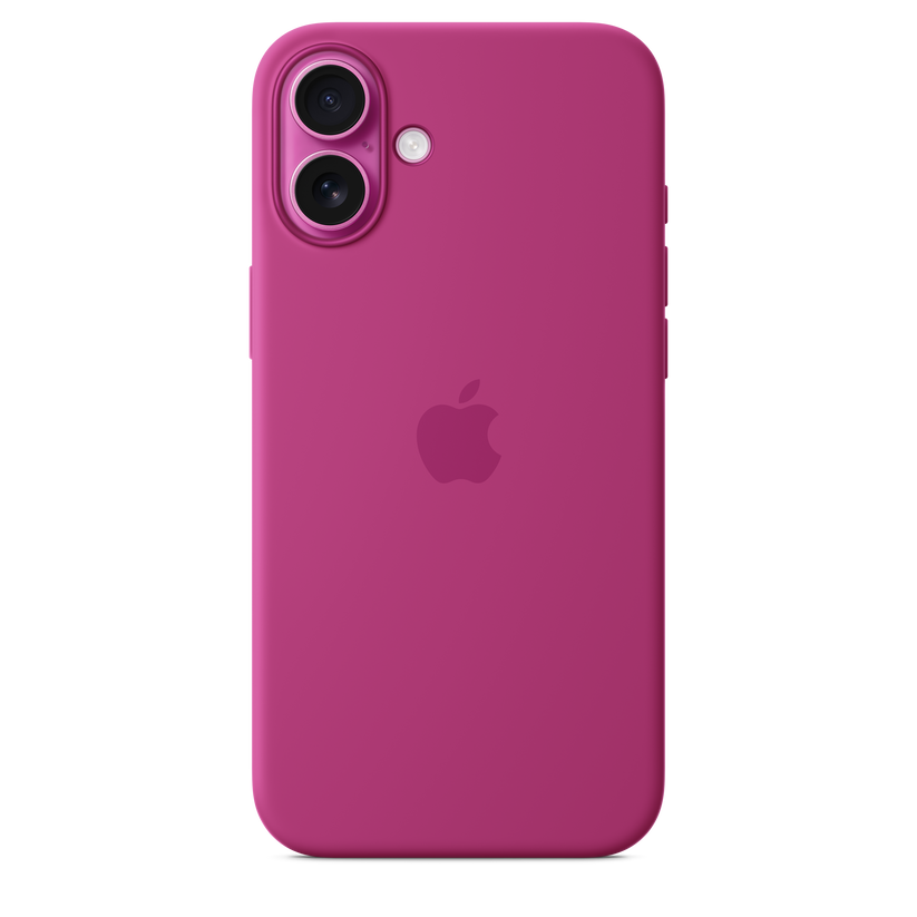 Capa em silicone com MagSafe para iPhone 16 Plus - Fúcsia