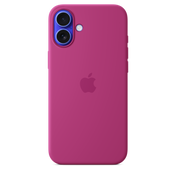 Capa em silicone com MagSafe para iPhone 16 Plus - Fúcsia