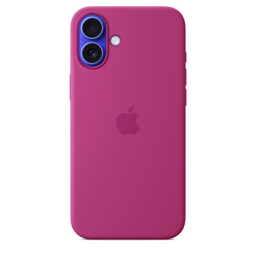 Capa em silicone com MagSafe para iPhone 16 Plus - Fúcsia