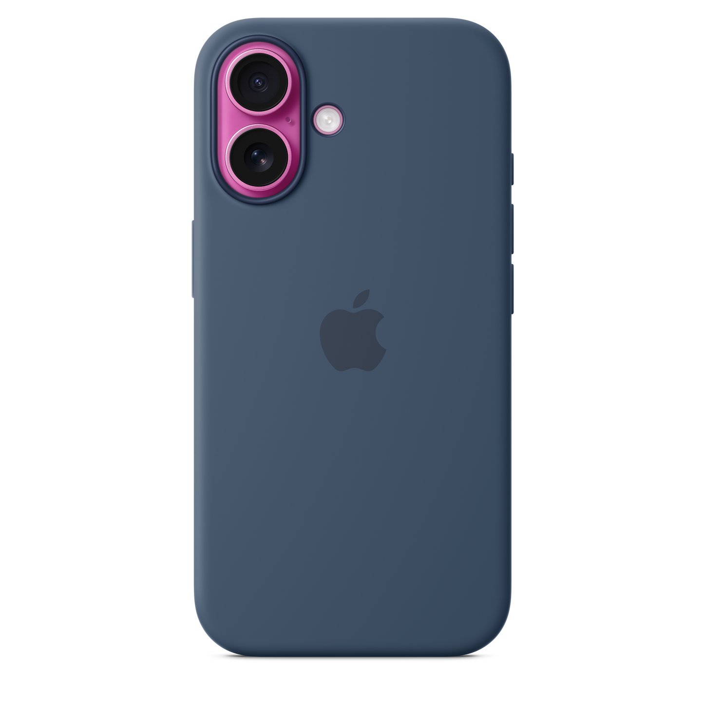 Capa em silicone com MagSafe para iPhone 16 - Azul denim