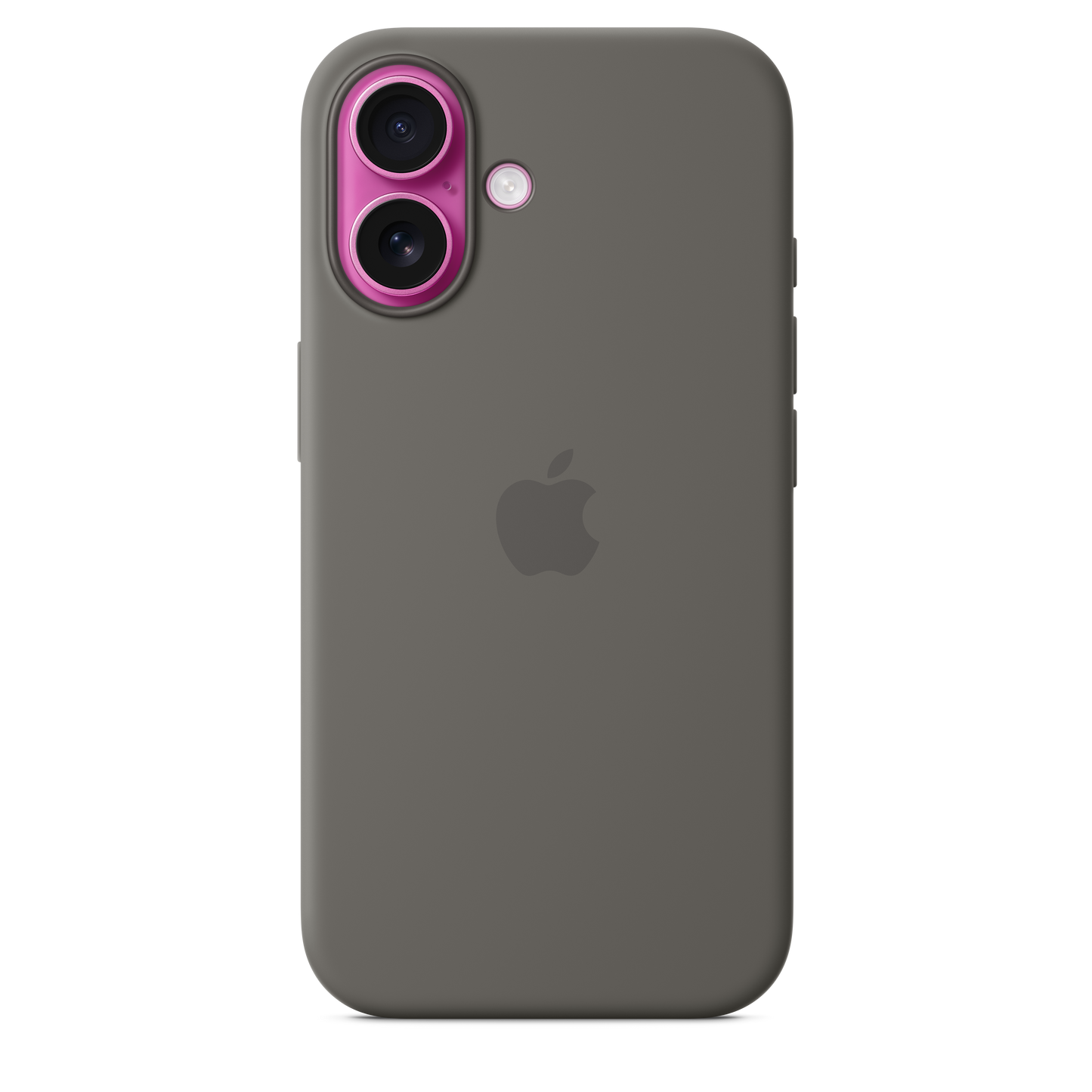 Capa em silicone com MagSafe para iPhone 16 - Cinzento rocha