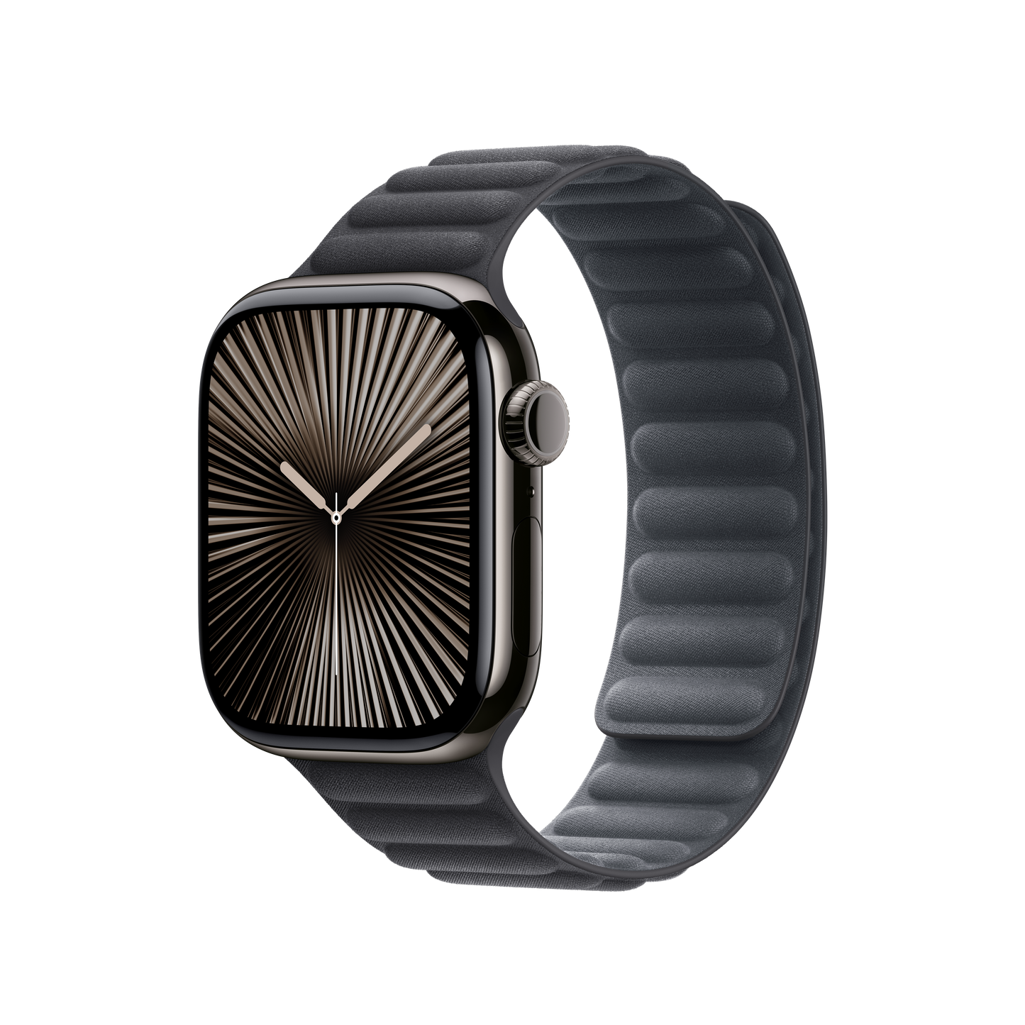 Bracelete de elos magnética preta de 42 mm - M/L