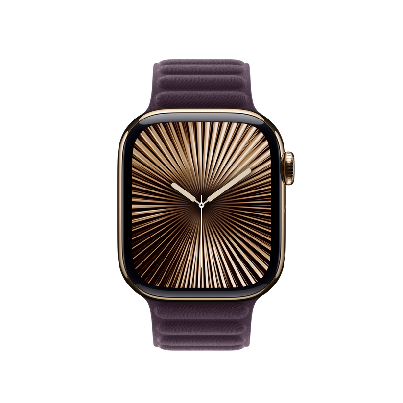 Bracelete de elos magnética amora negra de 42 mm - S/M