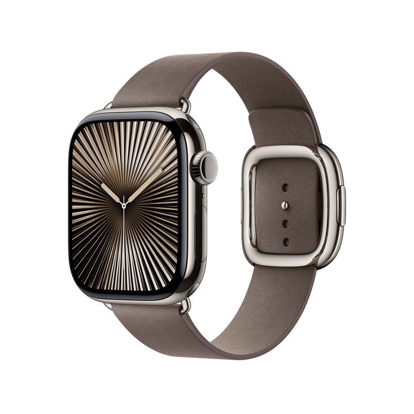 Bracelete castanho-toupeira escuro com Fivela moderna de 42 mm - S