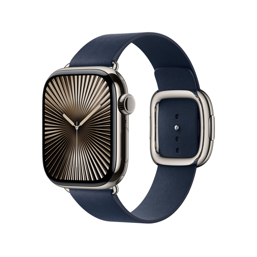 Bracelete azul intenso com Fivela moderna de 42 mm - L