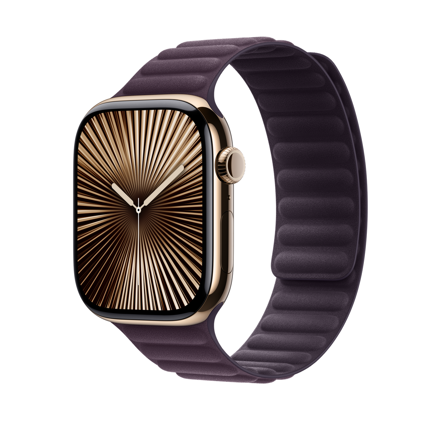Bracelete de elos magnética amora negra de 46 mm - S/M