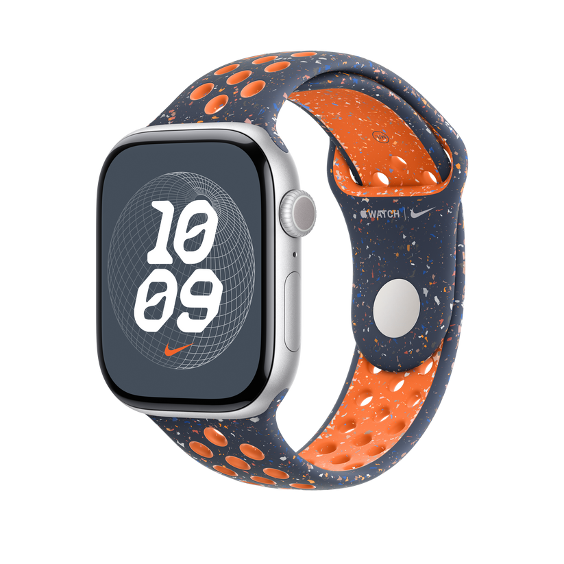 Bracelete desportiva Nike azul Flame de 46 mm - M/L